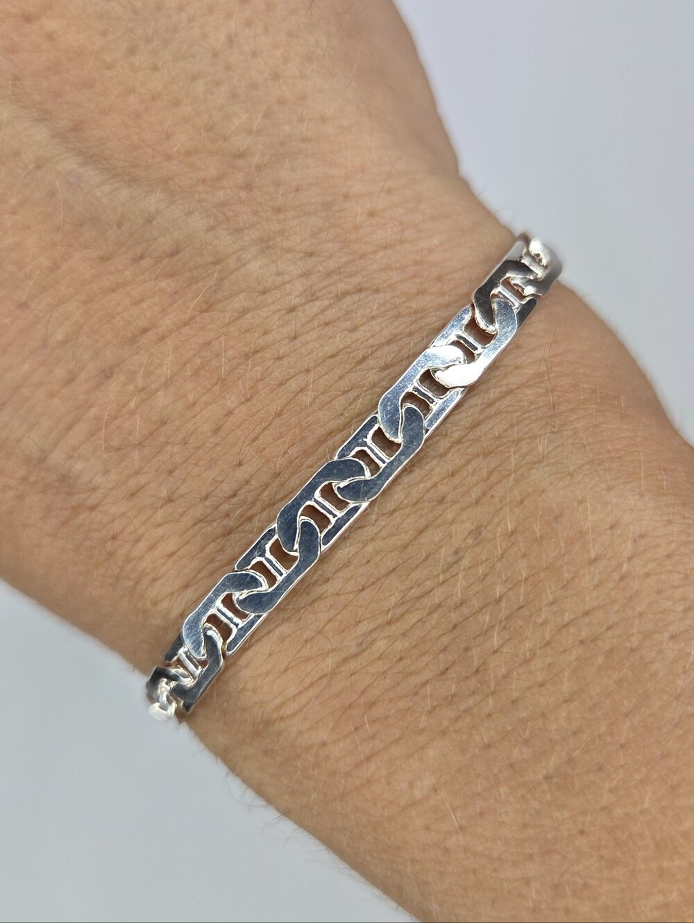 Sterling Silver Link Bracelet - Silver Women Jewelry